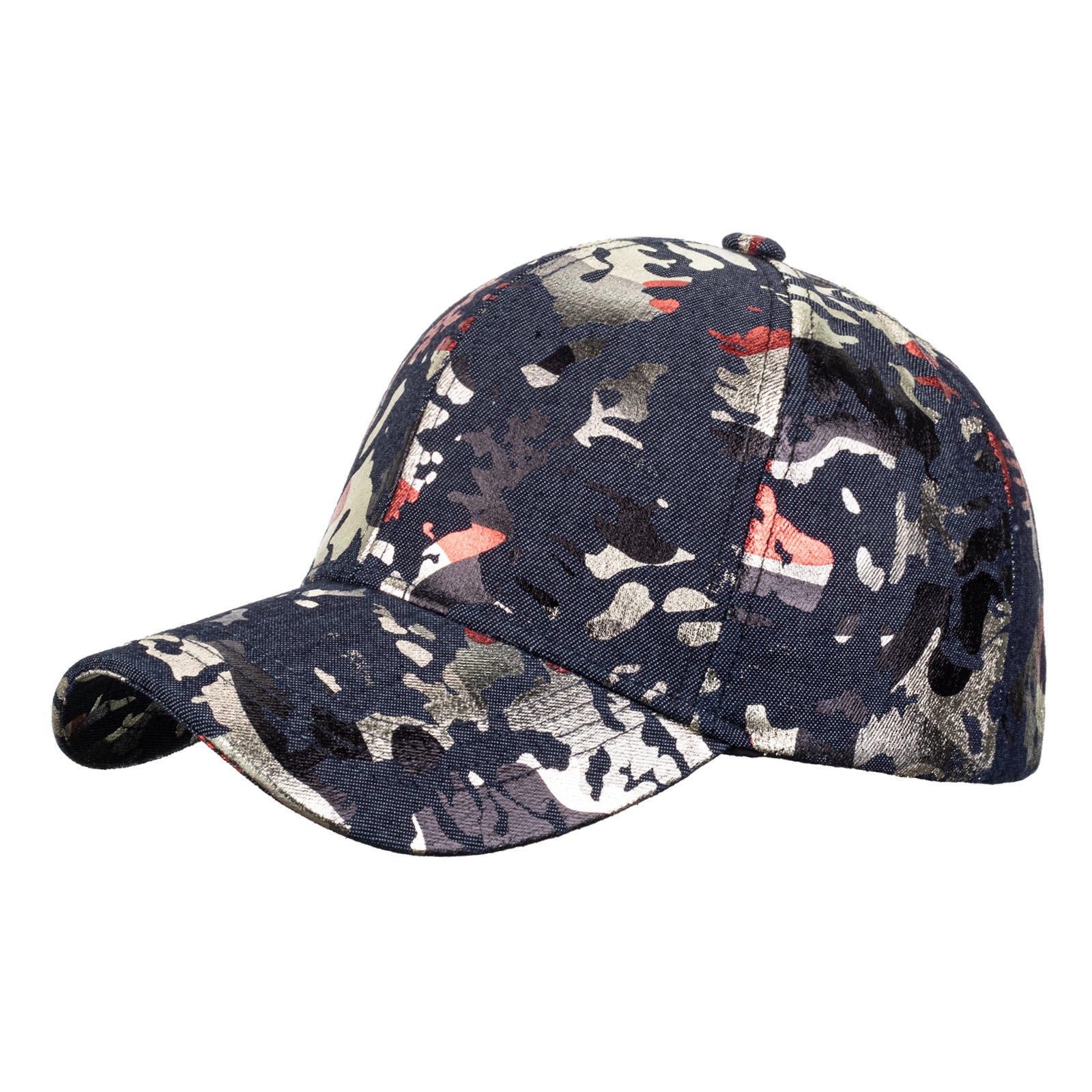 Wholesale Reflective graffiti camouflage baseball cap